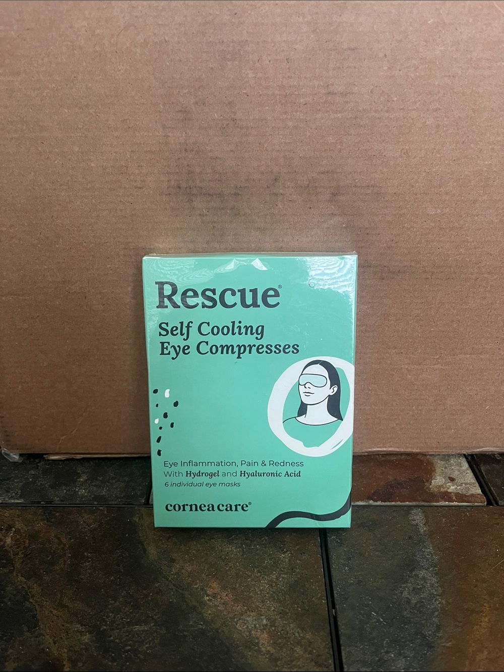 Rescue Self Cooling Eye Compresses - Mint Green Pack NWT